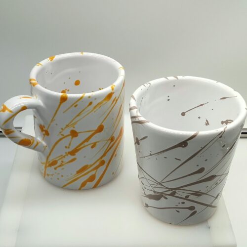 Splattered glass