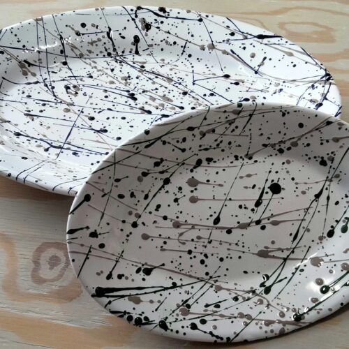 Splattered tray