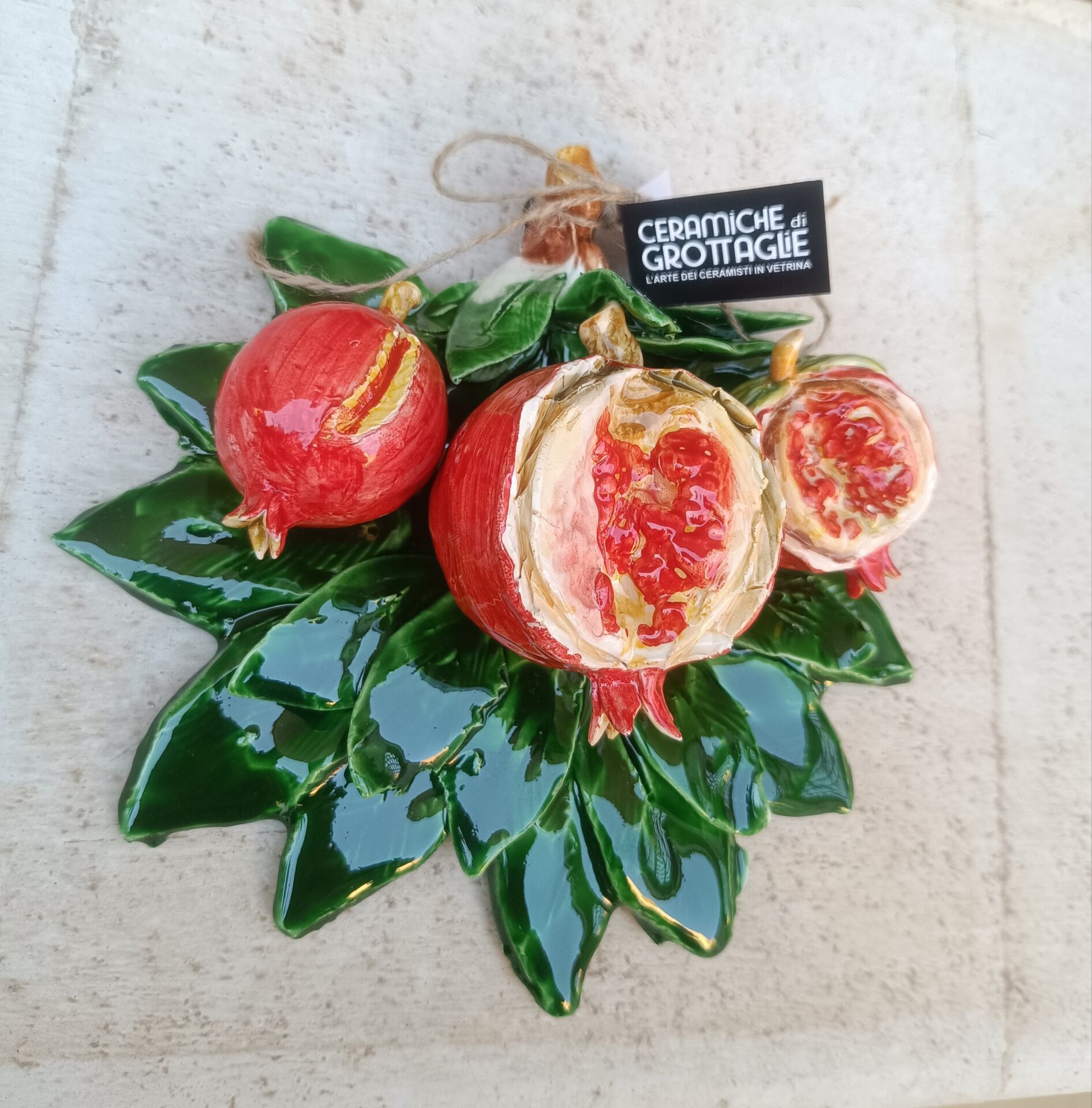 CdiG - ML - Melograno Composizione 3 - Ceramica artigianale di Grottaglie