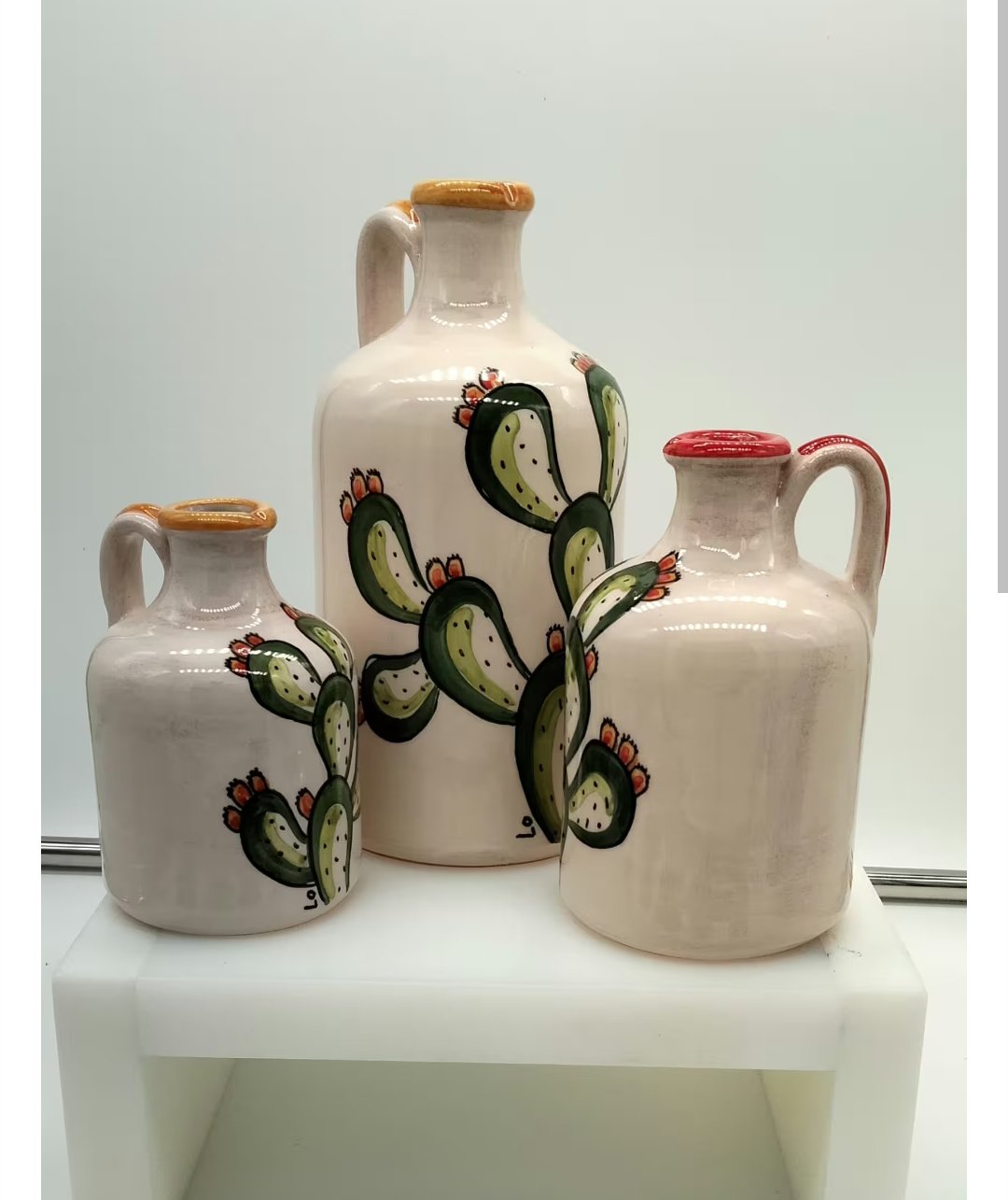 CdiG - ML - Oliera fico d'india - Ceramica artigianale di Grottaglie