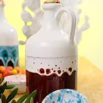 oliera decorata - ceramica artigianale di Grottaglie